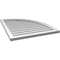 Ekena Millwork Quarter Round Top Right Surface Mount PVC Gable Vent w/ 2"W x 1-1/2"P Brickmould Frame, 28"W x 34"H GVPQR28X3402SN - alternate 3